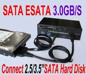   PCI E to USB 3.0 All in One Card Reader SATA ESATA Adapte NEW  