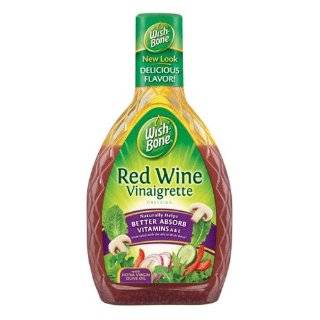 Wishbone Salad Dressing, Red Wine Vinaigrette, 16 Ounce Bottles (Pack 