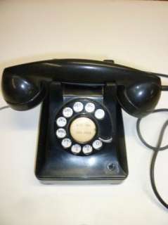 Vintage Black Bell System Rotary Dial Desktop Telephone  