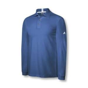 Adidas 2009 Mens ClimaLite Stretch Pique Long Sleeve Polo Shirt 