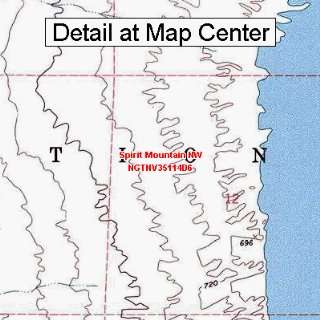 USGS Topographic Quadrangle Map   Spirit Mountain NW, Nevada (Folded 