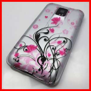   FLOWERS HARD SHELL CASE COVER LG T MOBILE G2X PHONE ACCESSORY  