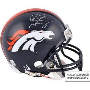 Peyton Manning BRONCOS   Hand Signed Autographed Denver Broncos Mini 