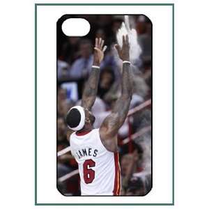  Lebron James Miami Heat NBA iPhone 4 iPhone4 Black Designer 