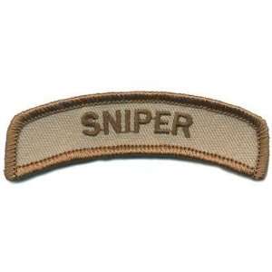   Matrix Sniper Tab Velcro Backed Morale Patch (Tan)