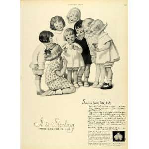  1926 Ad Sterling Silversmith Guild of America NYC Children 