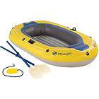 Coleman Caravelle 3 Person Inflatable Boat Camping Boating Pool 