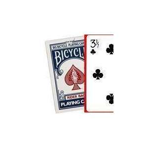  Jumbo Bicycle Cards Gaff   3 1/2 of Clubs   Magic Toys 