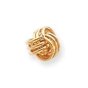  14k Polished Love Knot Post Earrings   JewelryWeb: Jewelry