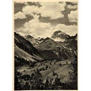  1938 Switzerland Albula Pass Road Alps Mountain Swiss 
