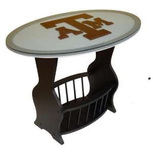  Fan Creations C0537 Texas A&M Glass End Table: Home 