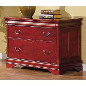  Louis Philippe Home Office File Cabinet in Deep Rich 