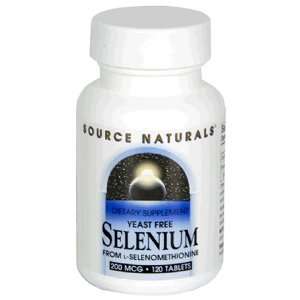 Source Naturals Selenium, 200 mcg, Tablets, 120 tablets 