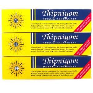  Thipniyom Thai Herbal Fluoride Free Toothpaste 160g (3 