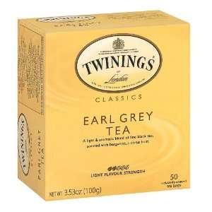  Twinings Earl Grey Classic Tea 50 Count, Pack of 2 