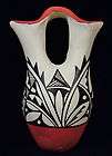 old pottery wedding vase indian jemez native american signed t toya 