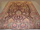   BURGUNDY ANTIQUE 1880 AGRA ORIENTAL HAND KNOTTED WOOL AREA RUG CARPET