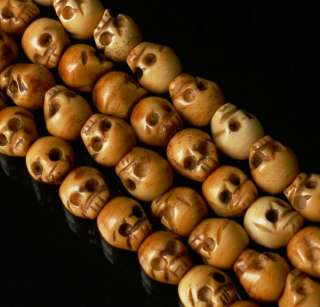 Halloween Hallowmas Gift 15Tibet Ox Bone Skulls Beads  