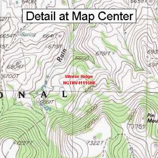 USGS Topographic Quadrangle Map   Winter Ridge, Nevada (Folded 