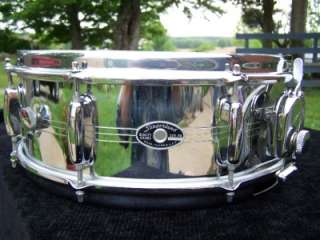 Slingerland Vintage Snare Drum: Niles IL Chrome 66 zoomatic Strainer 