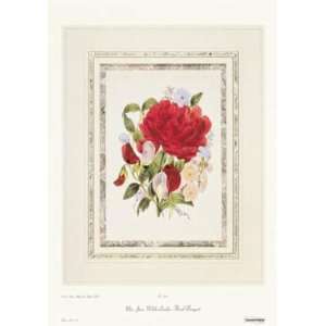  Mrs. Jane Webb Louden Floral Bouquets   Anonymous 12x16 