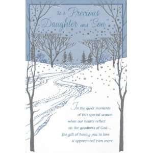  To a Precious Daughter and Son   Christmas Card 