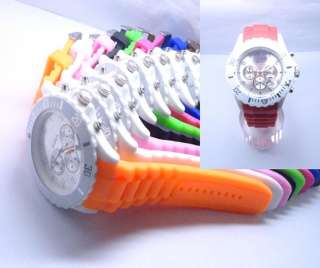   jelly watch Silicone watch Multicolor with calendar unisex  