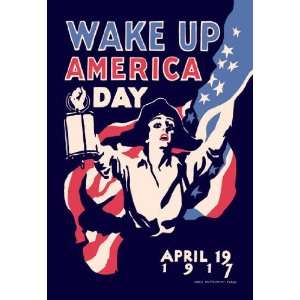  Wake Up America Day 12x18 Giclee on canvas