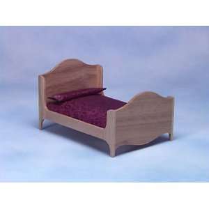  Dollhouse Miniature Oak Double Bed: Everything Else