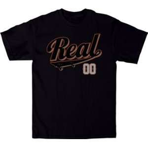 Real All City Skateboard T Shirt [Small] Black  Sports 