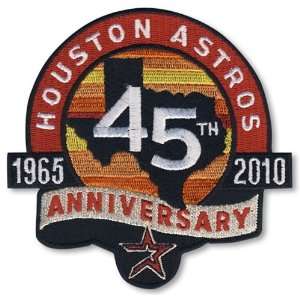  2 Patch Pack   Houston Astros 45th Anniversary 1965 2010 