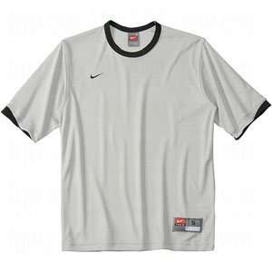 Nike Tiempo S/S Jersey   Mens   Silver/Black/Black: Sports 