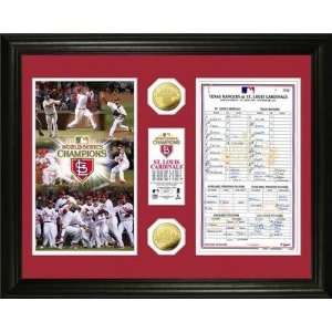   . Louis Cardinals 2011 World Series Champions Line Up Card Photo Mint
