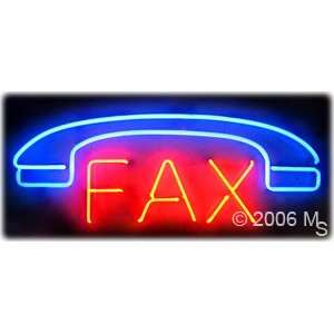 Neon Sign   Fax   Large 13 x 32 Grocery & Gourmet Food