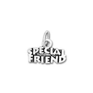  Sterling Silver Special Friend Charm Arts, Crafts 