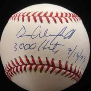  Autographed Dave Winfield Ball   3000 Hits   Autographed 