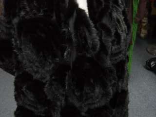 MOST BEAUTIFUL BLACK MINK SHAWL CAPE STOLE WRAP Coat  