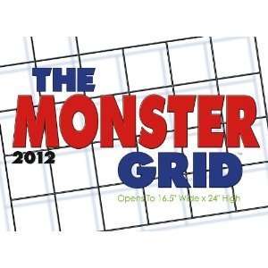2012 Monster Grid Poster (Size) Calendar [Calendar]: ZEBRA PUBLISHING 