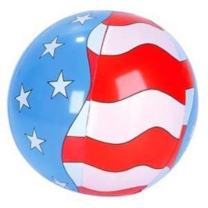  US Flag Beach Balls (1 dz) Toys & Games