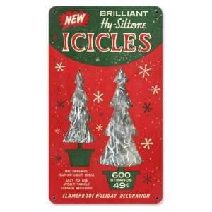  Icicles Miscellaneous Metal Sign   Garage Art Signs