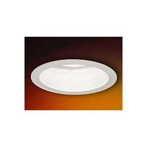  White Stepped Baffle With Chrome Ring   Ntm 41C