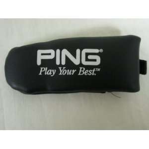  Ping Blade Putter Headcover Black Golf Club Cover NEW 