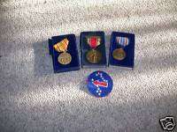 WW2 Military Medals 3 & Outfit Patch  