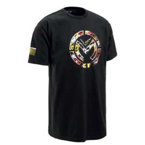  Moose Racing Mash Up T Shirt   Large/Black: Automotive