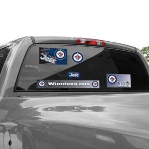 Winnipeg Jets 11 x 17 Ultra Decal Window Clings Sheet:  