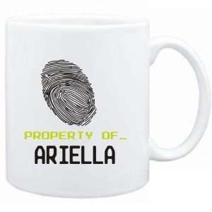  Mug White  Property of _ Ariella   Fingerprint  Female 