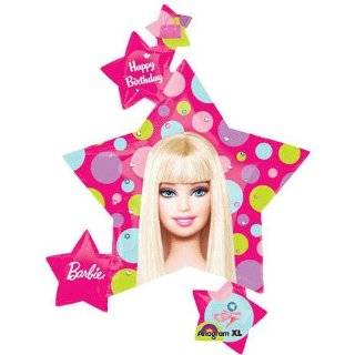 Barbie All Dolled Up Super Shape Metallic Balloon, 32 x 35 Inches