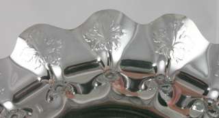 Fine Pairpoint Victorian Silver Plate Flower Ruffled Dish/Bowl  