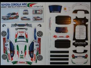 24 TOYOTA COROLLA WRC paper craft  