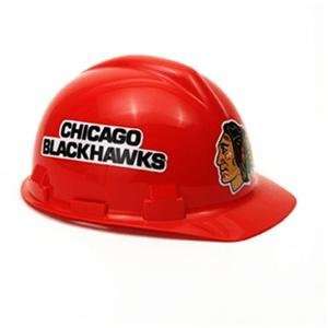  Chicago Blackhawks NHL Hard Hat (OSHA Approved): Sports 